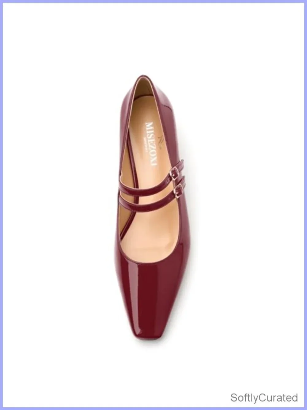 Mary Jane Pumps Square Toe Low Block Heel Two Strap Comfort Shoe